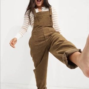 Aerie corduroy werk & play overalls